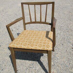 Vintage Mid Century Walnut Dining Chair (One)